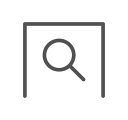 Document icon outline and linear symbol.	
