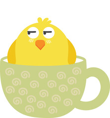 chick in cup 