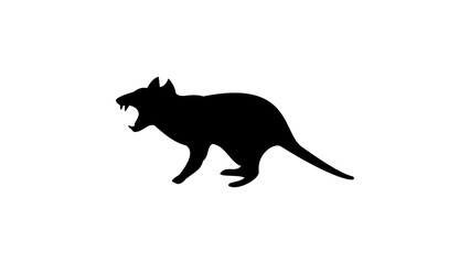 Tasmanian devil silhouette