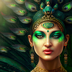 Apsara dancer, ceremonial Apsara dancing, ritual headdress, Khmer culture 