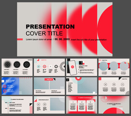 Presentation template, infographic elements on white background. Vector slide template for business project presentations and marketing.