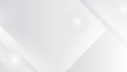 Abstract white panoramic background made of triangles - Vector