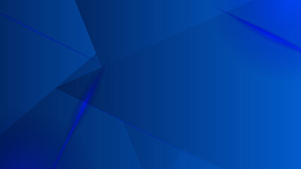 Abstract blue flyer background made of triangles - Vector