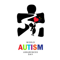 world autism awareness day, autism support campgain, World Autism Month, vector illustration, concept art for social media posts, posters, brochures, billboards, banners, posters, flyers