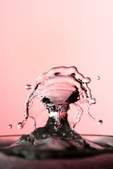 Water Drop Splash with Ripples on water surface