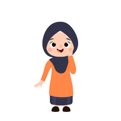 Muslim kids expression 