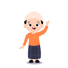 Muslim kids expression 