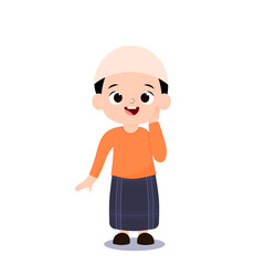 Muslim kids expression 