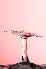 Water Drop Splash with Ripples on water surface