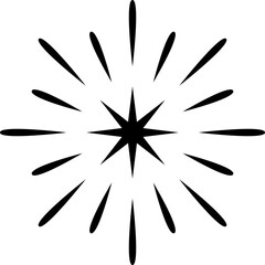 Exploding starburst, sunburst, sunrays, fireworks.