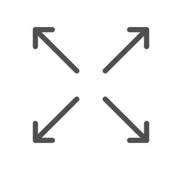 Arrow icon outline and linear symbol.	
