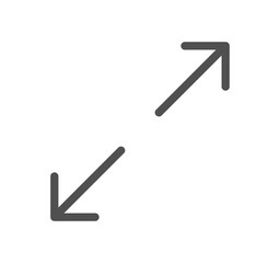 Arrow icon outline and linear symbol.	
