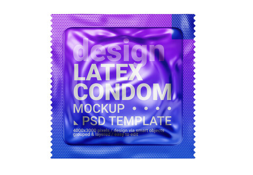 Condom Package Mockup