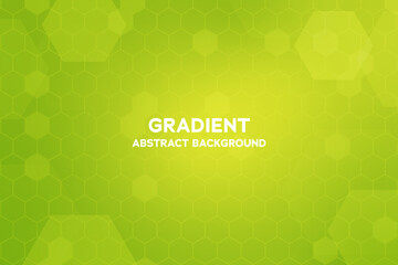 Vector green gradient color with geometric  shapes abstract background.