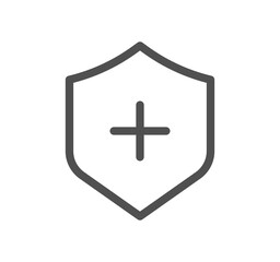 Health icon outline and linear symbol.	
