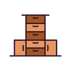Cabinet Drawer Icon