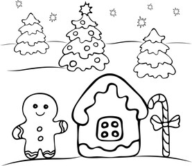 gingerbread man coloring book