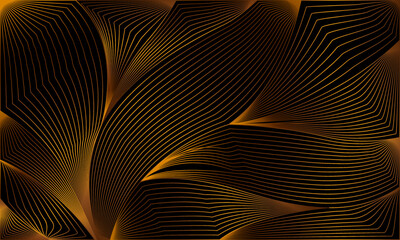 golden abstract linear background