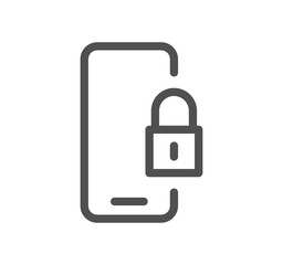 Locks icon outline and linear symbol.	
