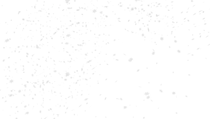 Foto op Aluminium Snowflakes falling down on transparent background, heavy snow flakes isolated, Flying rain, overlay effect for composition © Juan