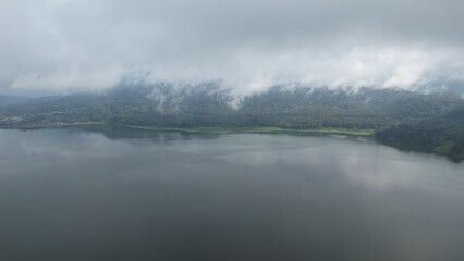 Bali, Indonesia - November 12, 2022: The Scenery of Munduk area at North Bali