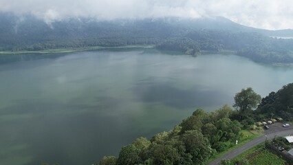 Bali, Indonesia - November 12, 2022: The Scenery of Munduk area at North Bali