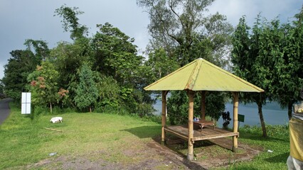 Bali, Indonesia - November 12, 2022: The Scenery of Munduk area at North Bali