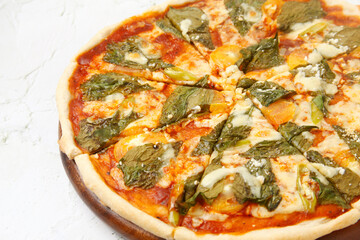 Freshly cooked Margharita Pizza