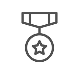 Star icon outline and linear symbol.	
