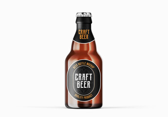 Belgian Beer Bottle Mockup Template