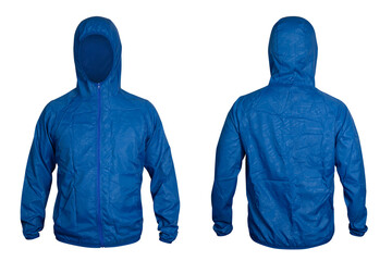 Ultra Light Rainproof Windbreaker Jacket isolated on white background with clipping path © runrun2