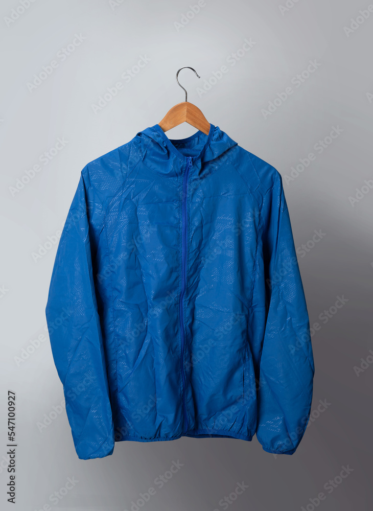 Poster ultra light rainproof windbreaker jacket with hanger