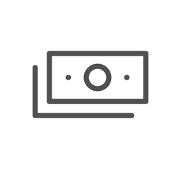 Cryptocurrency icon outline and linear symbol.	
