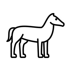 Horse Icon Logo Design Vector Template Illustration Sign And Symbol Pixels Perfect