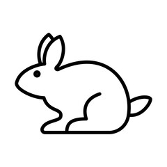 Rabbit Icon Logo Design Vector Template Illustration Sign And Symbol Pixels Perfect