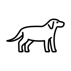 Obraz na płótnie Canvas Dog Icon Logo Design Vector Template Illustration Sign And Symbol Pixels Perfect
