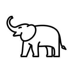 Elephant Icon Logo Design Vector Template Illustration Sign And Symbol Pixels Perfect