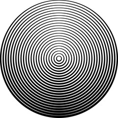 Fototapeta premium Lines in Circle Form . Spiral Vector Illustration .Technology round Logo . Design element . Abstract Geometric shape .