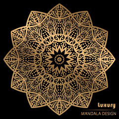 Luxury mandala background with golden  pattern decorative mandala for print, poster, cover, brochure, flyer, 