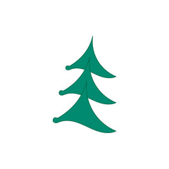 An image of a Christmas tree. A festive tree. Background for postcards and scrapbooking.