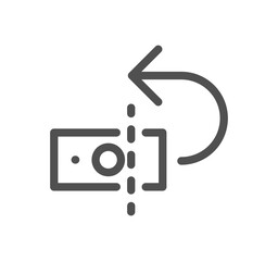 Tax icon outline and linear symbol.	

