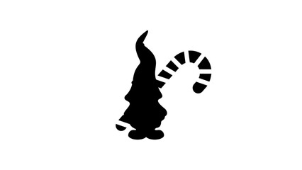 Gnome with Christmas lollipops