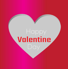 Realistic red and white 3D cylinder pedestal podium with window heart shape back.