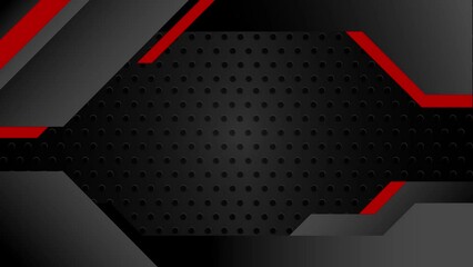 Abstract futuristic frame for live streaming. Modern metal plate background animation. High tech design theme for copy space