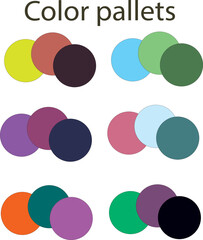 Color pallets or set of circles