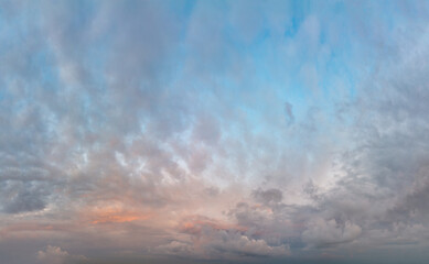 Fantastic clouds at sunrise