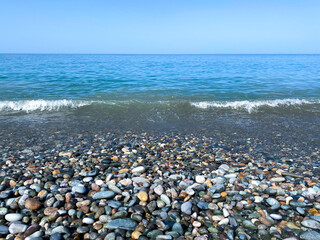 Beach in Batumi Georgia, Black Sea. High quality photo