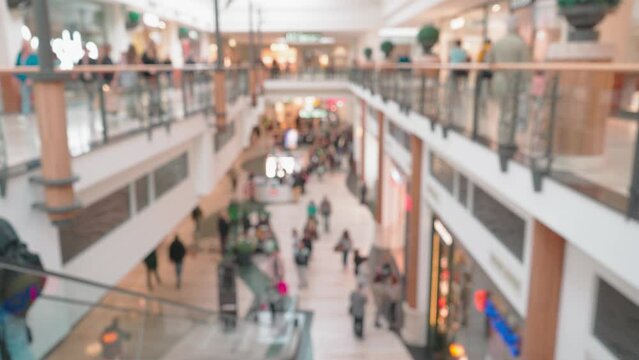 Blurred Shopping Mall Enter, a Lot of People in Blur Supermarket, Defocused Market Doors, Crowd in Shopping Centre, Blurry Grocery, Busy Hyper Market, Warehouse