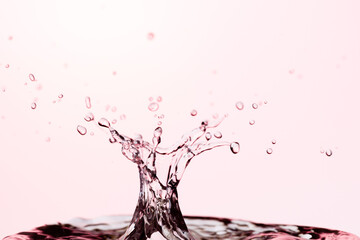 Water Drop Splash with Ripples on water surface