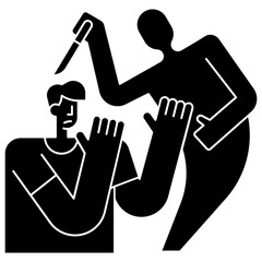 schizophrnia glyph icon